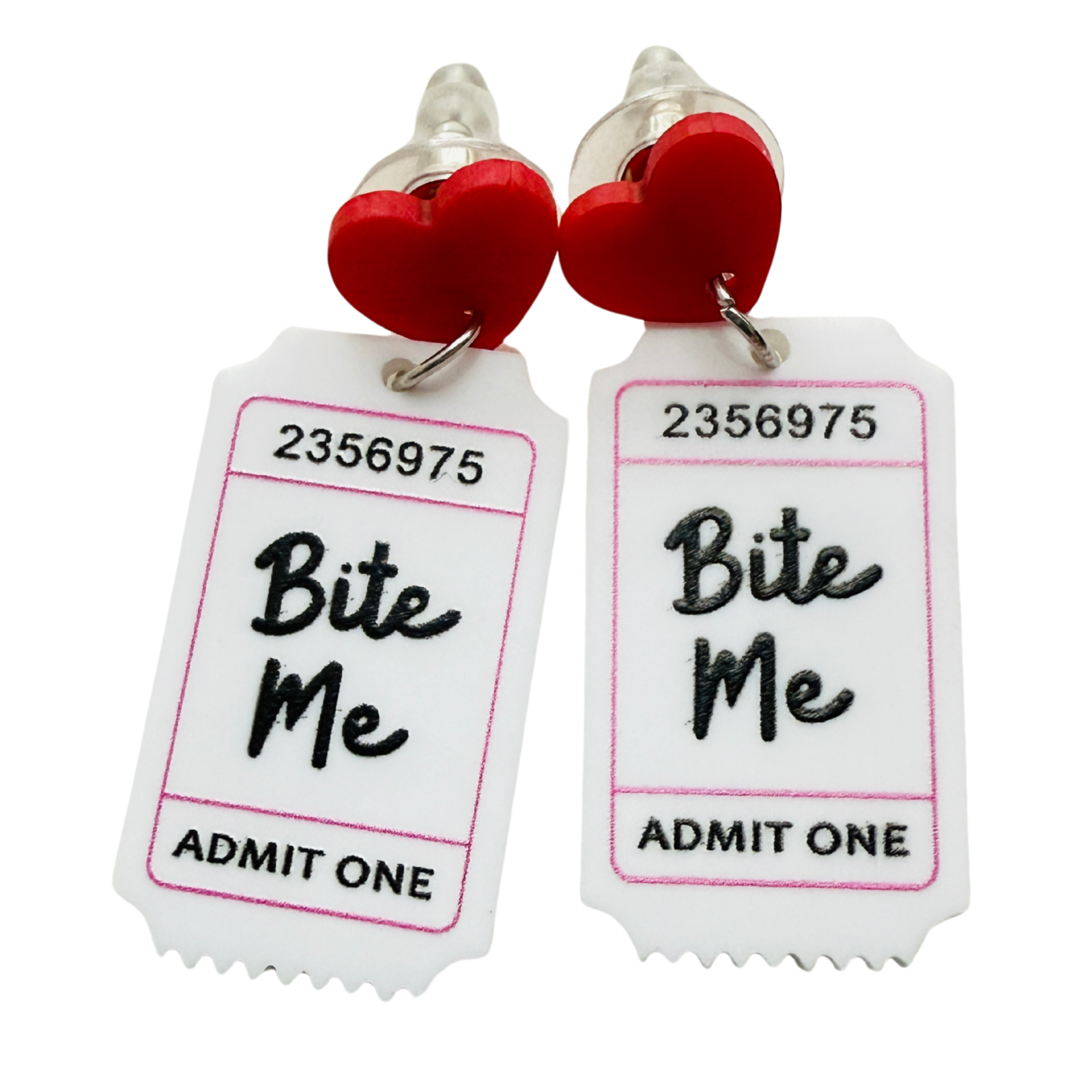 bite me earrings vampire earrings horror movie earrings vampire jewellery quirky