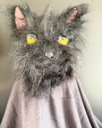 black cat mask cosplay mask latex mask fur mask halloween mask fantasy mask