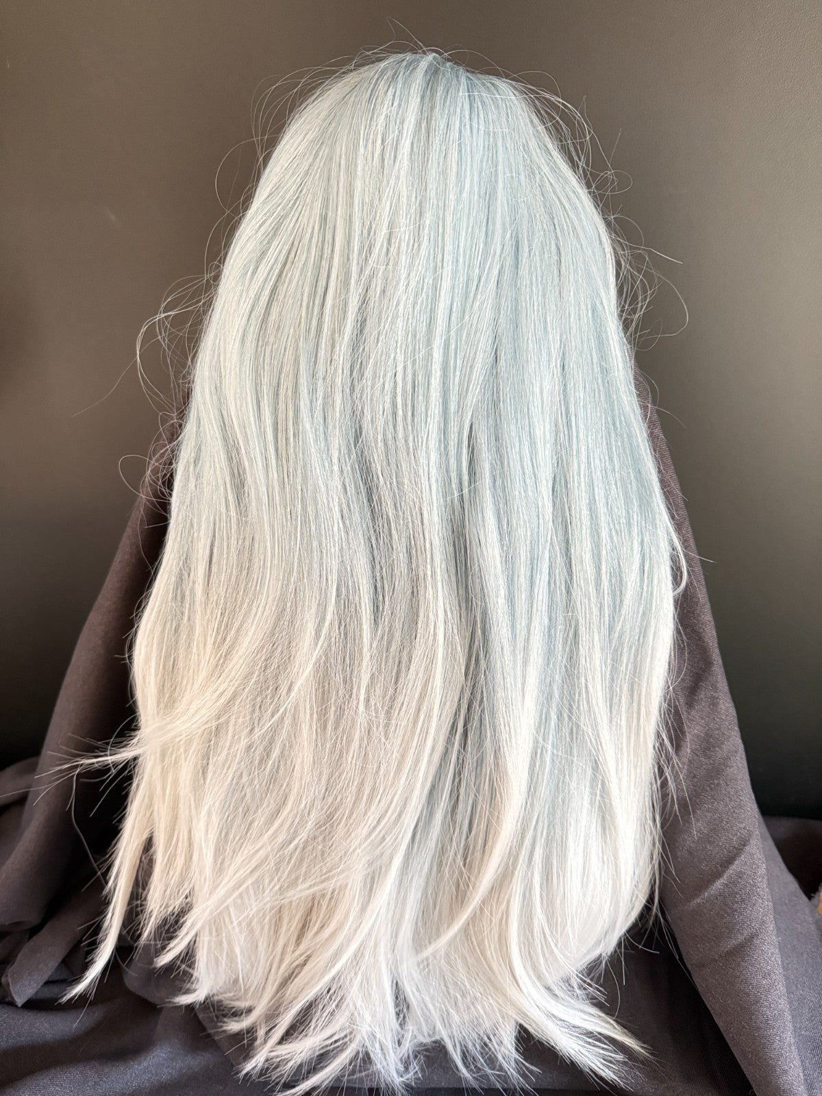 pale blue wig cosplay wig long ombre wig gothic wig ice witch wig winter vampire