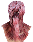 Lick of Death Brain Mask | Full Head Latex Horror Costume for Halloween Cosplay