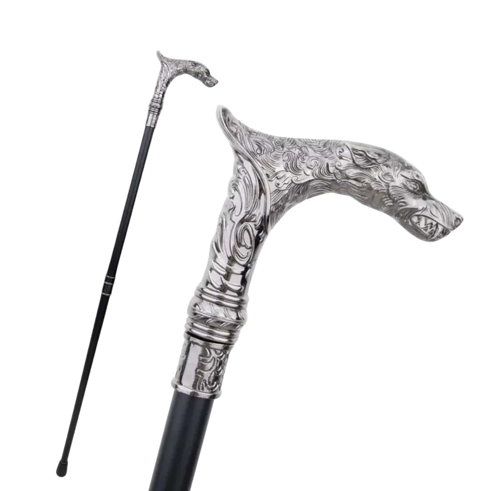 Lead the Pack, Darling – Wolf Head Cane Gothic Walking Stick Cosplay Prop