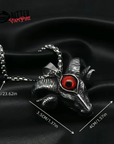 Ram Skull Eye Necklace Gothic Pendant Devilcore Capricorn Alt Jewellery