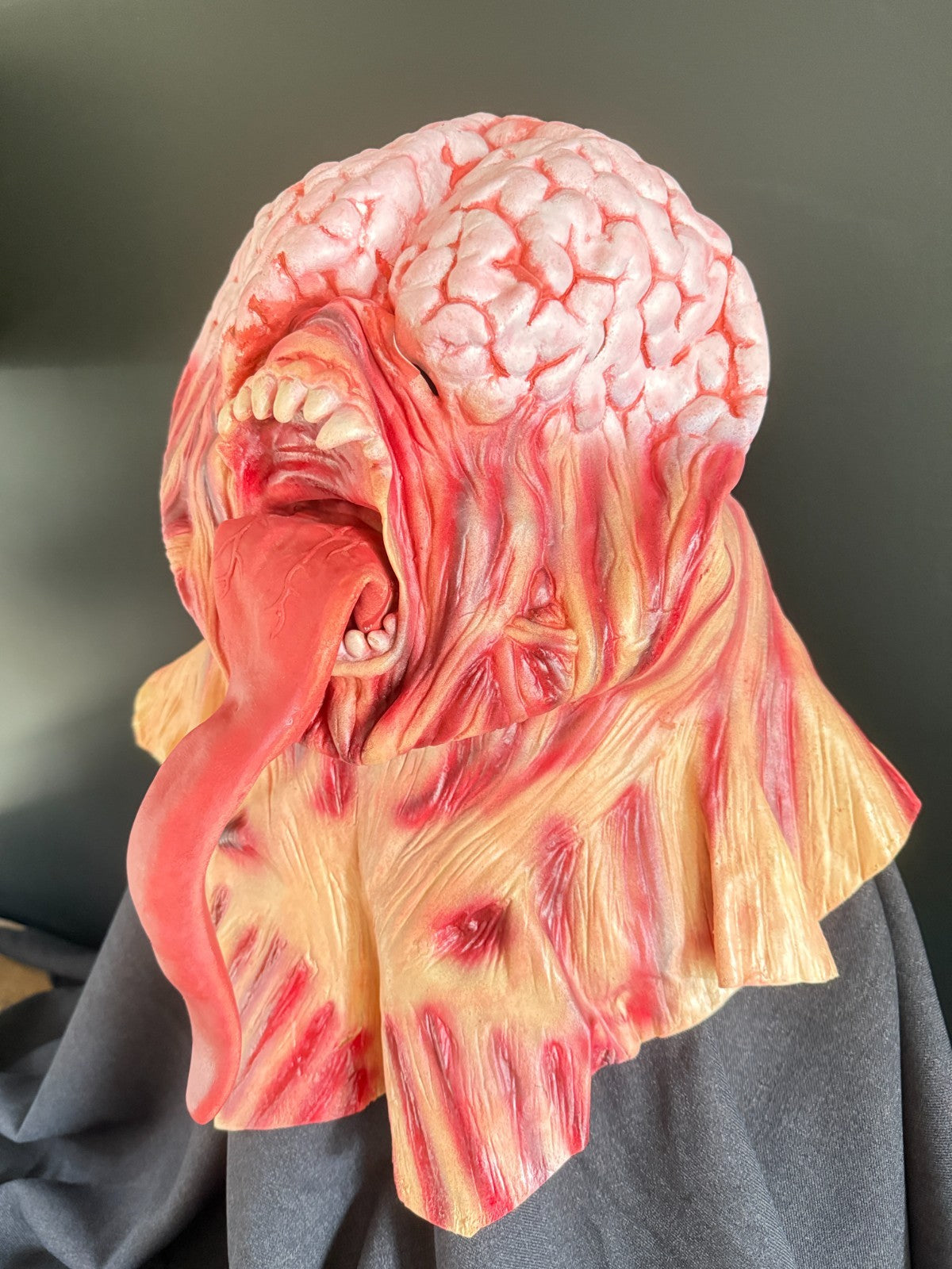 Tongue Mask Brain Mask Halloween Mask Cosplay Mask Horror Mask Scary Mask Latex
