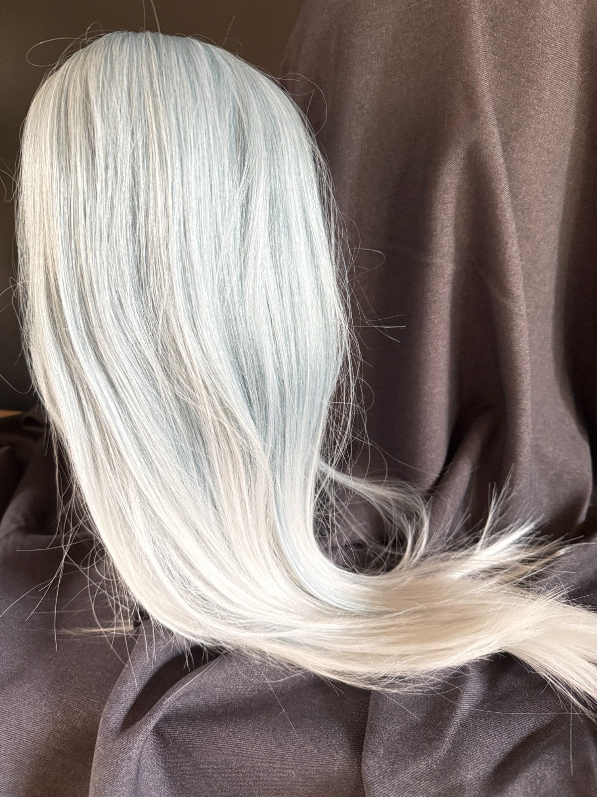 pale blue wig cosplay wig long ombre wig gothic wig ice witch wig winter vampire