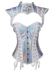 Slay in the Spotlight – Holographic Cyberfang 2-Part Gothic Corset Cosplay Top
