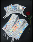 Slay in the Spotlight – Holographic Cyberfang 2-Part Gothic Corset Cosplay Top