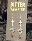 Crimson Prayer Gothic Earrings