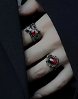Lava Thorn Gothic Ring Set