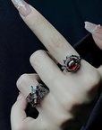 Lava Thorn Gothic Ring Set
