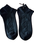 Witchy Little Things – Gothic Bow Ankle Socks for Dark & Kawaii Looks