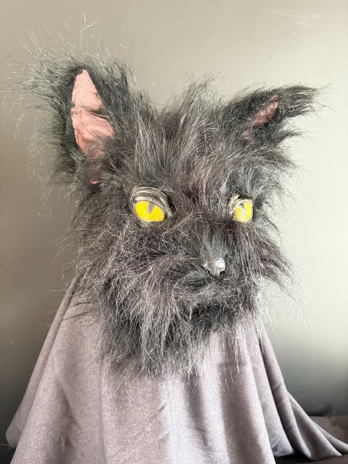 black cat mask cosplay mask latex mask fur mask halloween mask fantasy mask