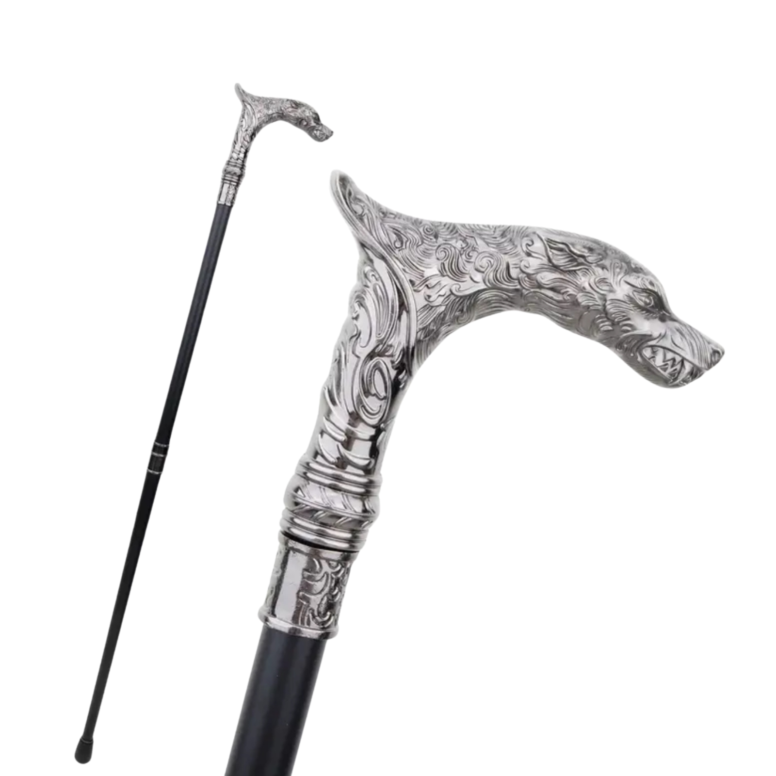 Lead the Pack, Darling – Wolf Head Cane Gothic Walking Stick Cosplay Prop