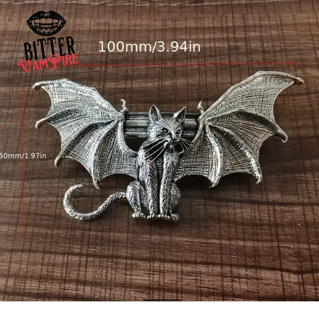 gothic hair clip vampirecore goth cat bat wings hair accessory hair accessories