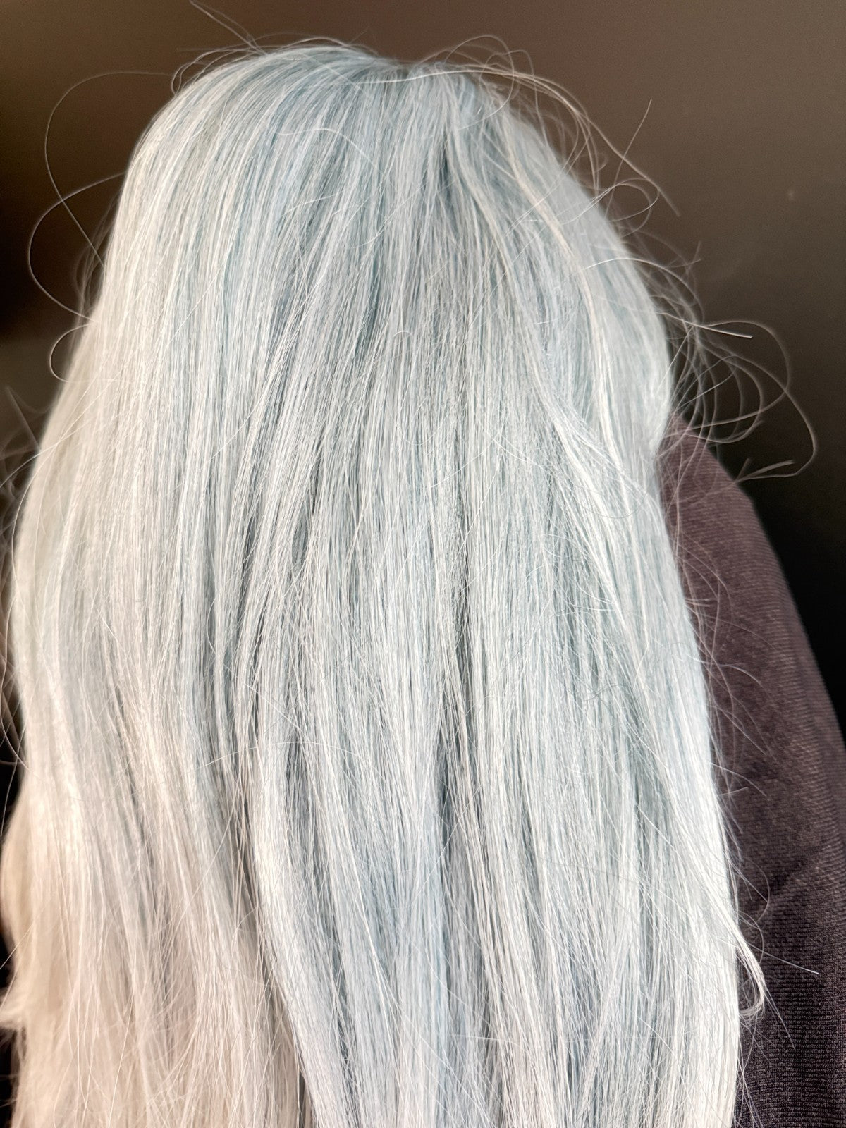 pale blue wig cosplay wig long ombre wig gothic wig ice witch wig winter vampire
