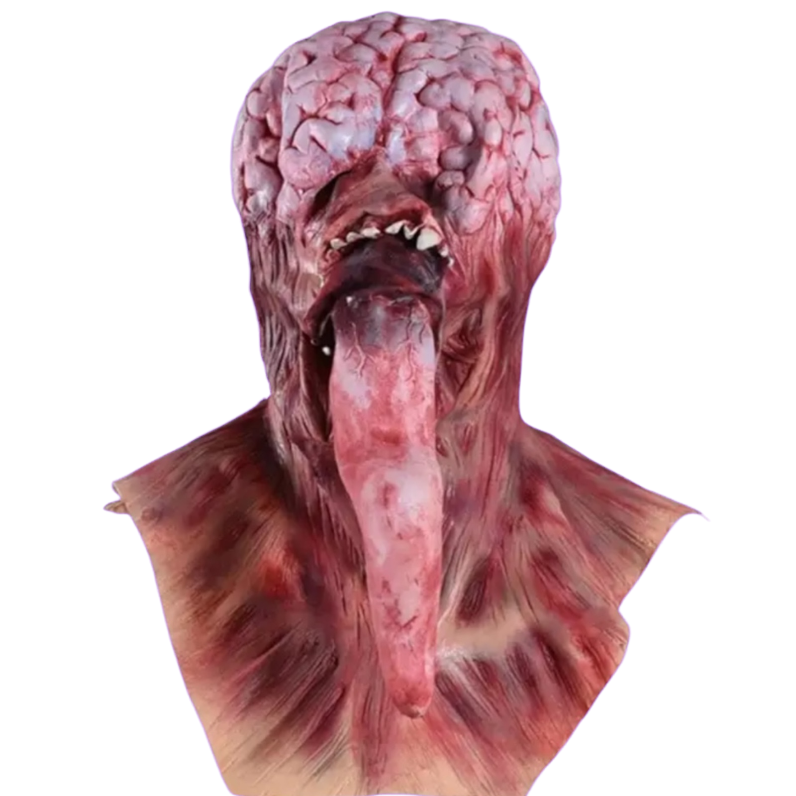 Lick of Death Brain Mask | Full Head Latex Horror Costume for Halloween  Cosplay