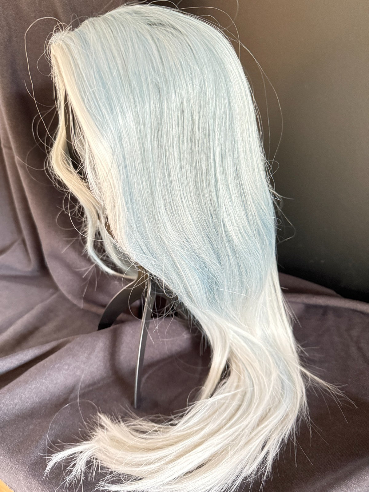 pale blue wig cosplay wig long ombre wig gothic wig ice witch wig winter vampire