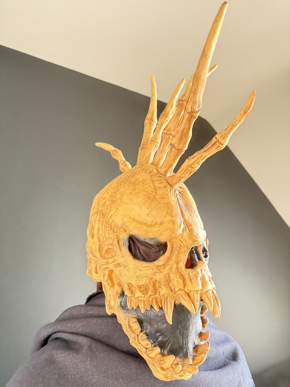 halloween mask alien mask skeleton mask demon mask bone mask full head mask latx