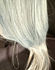 pale blue wig cosplay wig long ombre wig gothic wig ice witch wig winter vampire
