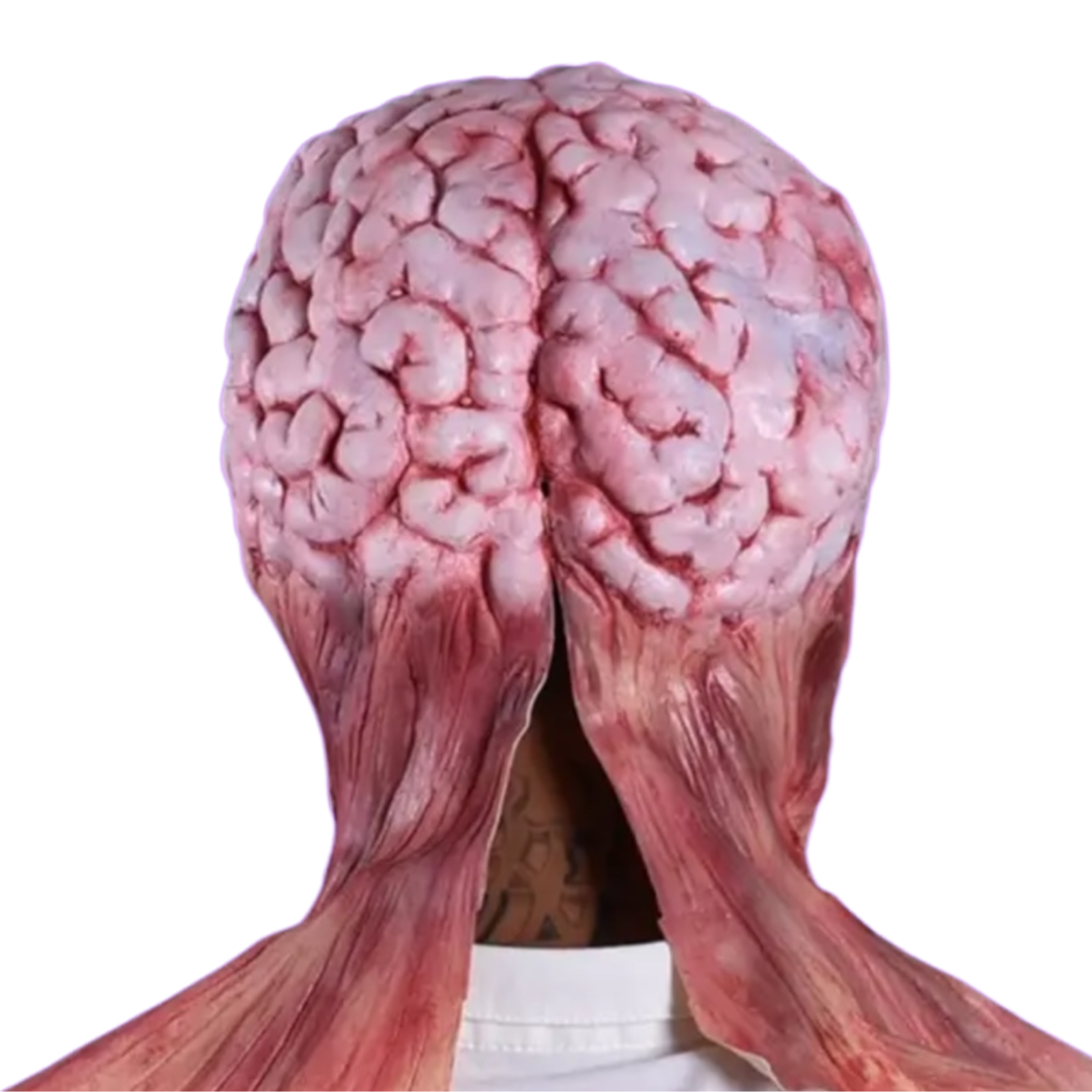 Lick of Death Brain Mask | Full Head Latex Horror Costume for Halloween  Cosplay
