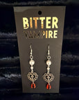 Crimson Prayer Gothic Earrings