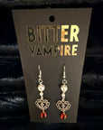 Crimson Prayer Gothic Earrings