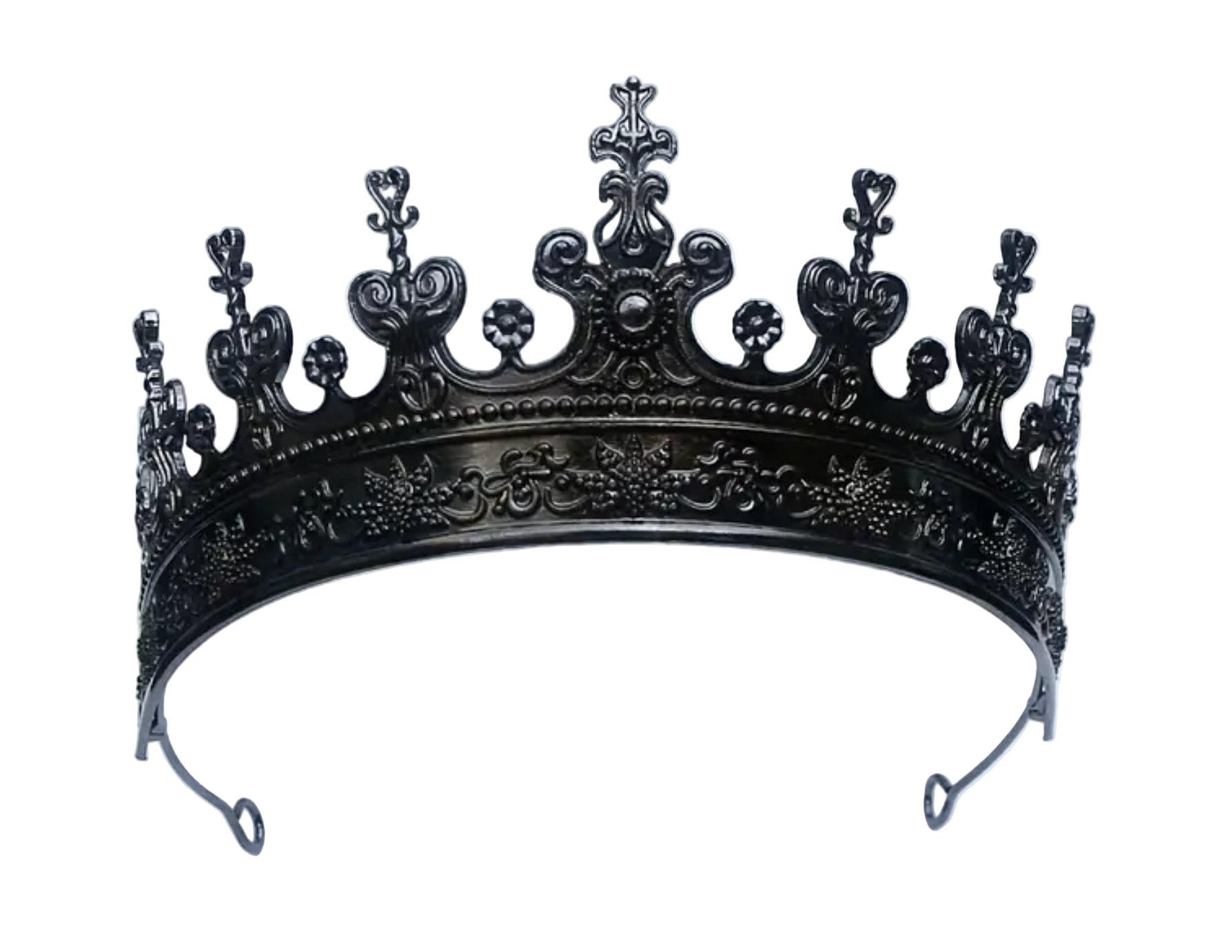 Black ornate crown Tiara
