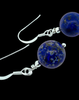 Gaia’s Tears Lapis Lazuli  Solid 925 Sterling Silver Earrings