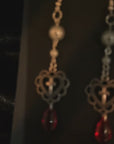 Crimson Prayer Gothic Earrings